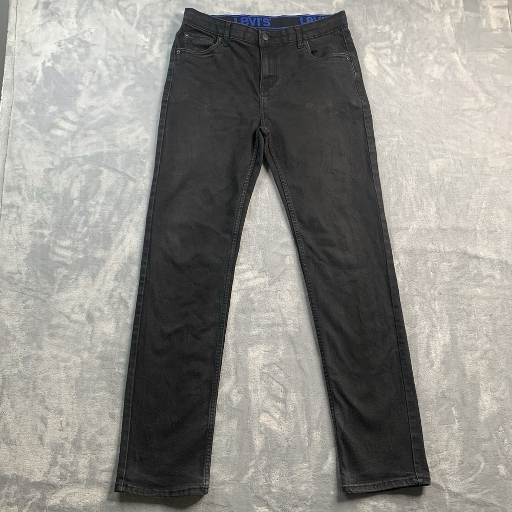 Levi's Boys 502 Regular Taper Jeans Kids Black 20 Reg 30x32